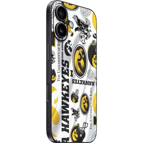 University of Iowa Hawkeyes Pattern iPhone 16 Skin