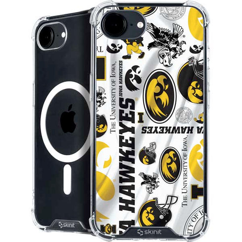 University of Iowa Hawkeyes Pattern iPhone 16e MagSafe Case