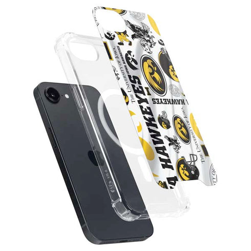 University of Iowa Hawkeyes Pattern iPhone 16e MagSafe Case