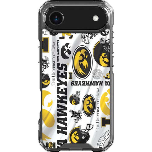 University of Iowa Hawkeyes Pattern iPhone 17 Air Clear Case