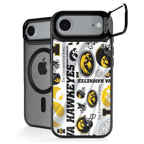 University of Iowa Hawkeyes Pattern iPhone 17 Air Kickstand Case
