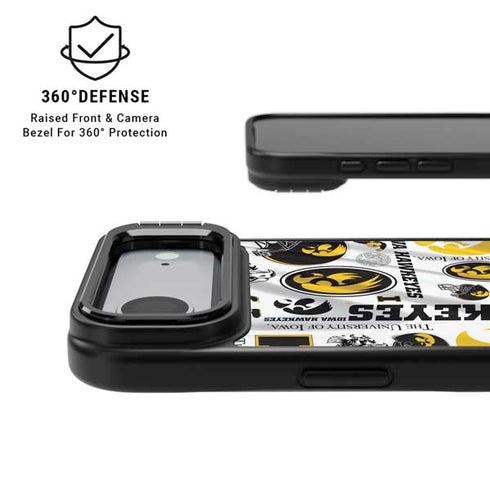 University of Iowa Hawkeyes Pattern iPhone 17 Air Kickstand Case