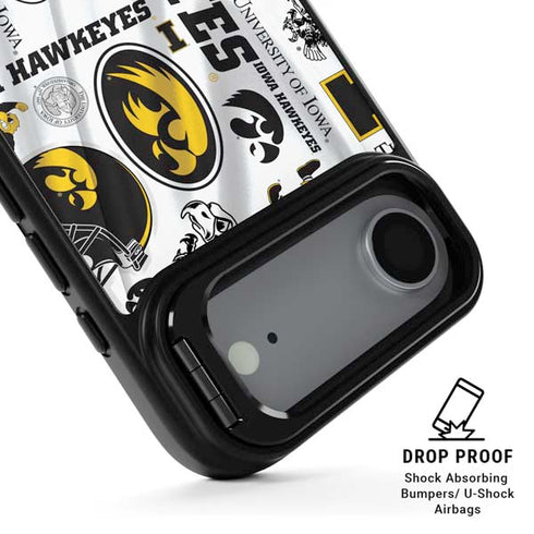 University of Iowa Hawkeyes Pattern iPhone 17 Air Kickstand Case