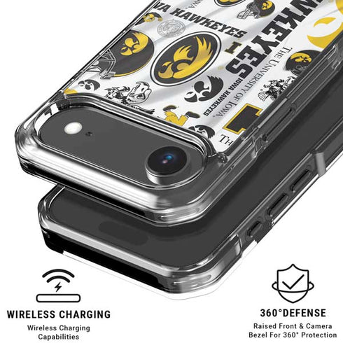University of Iowa Hawkeyes Pattern iPhone 17 Air MagSafe Case