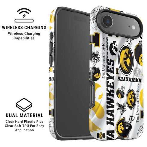 University of Iowa Hawkeyes Pattern iPhone 17 Air Magsafe Impact Case