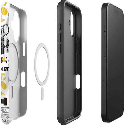 University of Iowa Hawkeyes Pattern iPhone 17 Magsafe Impact Case