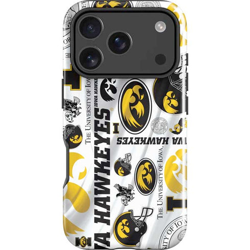 University of Iowa Hawkeyes Pattern iPhone 17 Pro Impact Case