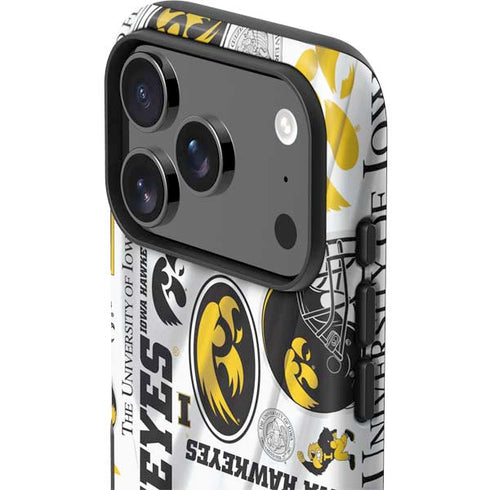 University of Iowa Hawkeyes Pattern iPhone 17 Pro Impact Case