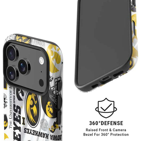 University of Iowa Hawkeyes Pattern iPhone 17 Pro Magsafe Impact Case