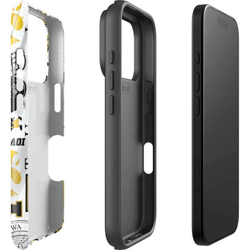 University of Iowa Hawkeyes Pattern iPhone 17 Pro Max Impact Case