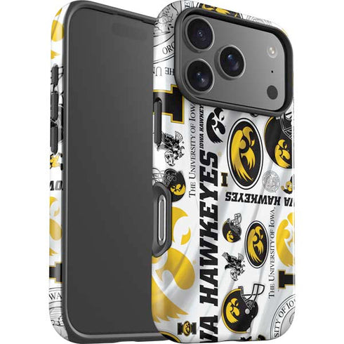 University of Iowa Hawkeyes Pattern iPhone 17 Pro Max Impact Case