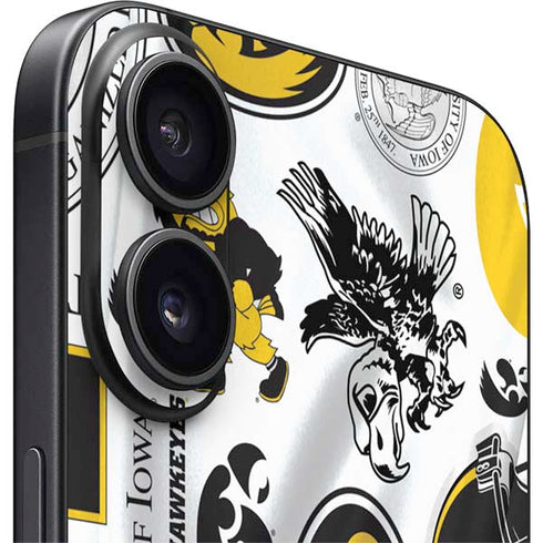 University of Iowa Hawkeyes Pattern iPhone 17 Skin