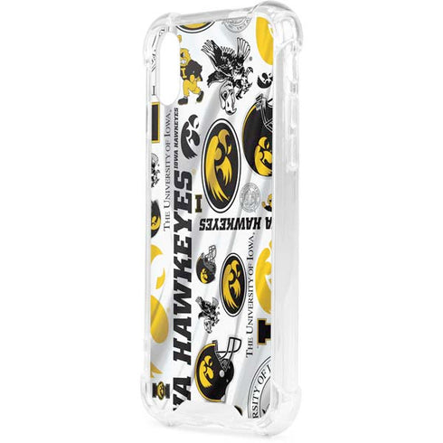 University of Iowa Hawkeyes Pattern iPhone XS Clear Case