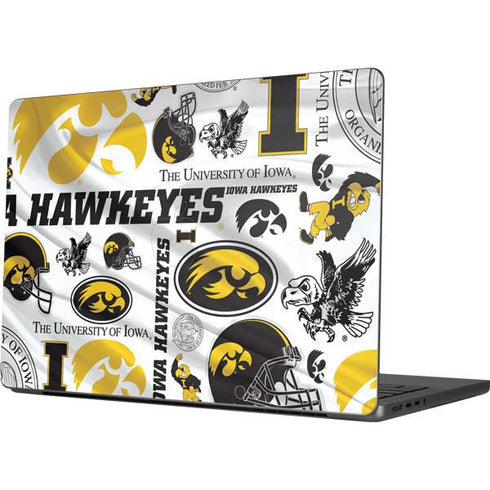 University of Iowa Hawkeyes Pattern Apple MacBook Pro 14-inch Skin