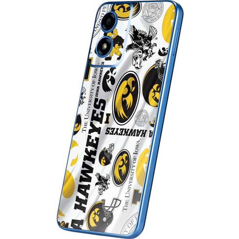 University of Iowa Hawkeyes Pattern Moto G Play 4G (2024) Skin