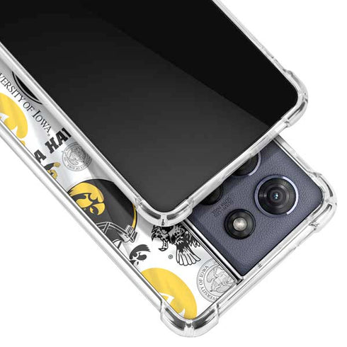 University of Iowa Hawkeyes Pattern Moto G Power 5G (2025) Clear Case