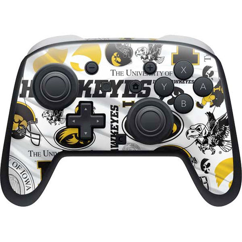 University of Iowa Hawkeyes Pattern Nintendo Switch 2 (2025) Pro Controller Skin