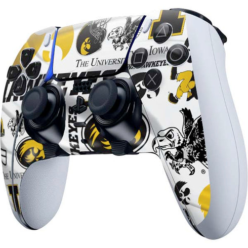 University of Iowa Hawkeyes Pattern PS5 DualSense Edge Pro Controller Skin