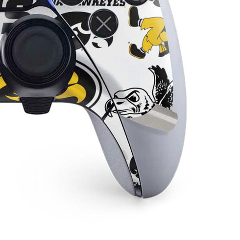 University of Iowa Hawkeyes Pattern PS5 DualSense Edge Pro Controller Skin