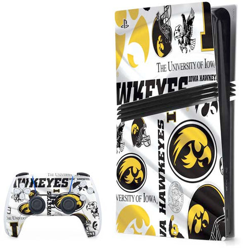 University of Iowa Hawkeyes Pattern PS5 Pro Bundle Skin