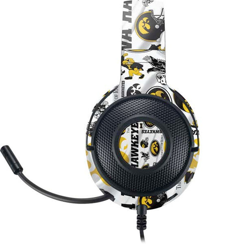 University of Iowa Hawkeyes Pattern Razer Kraken X Skin