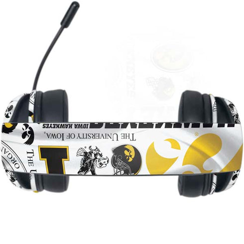 University of Iowa Hawkeyes Pattern Razer Kraken X Skin