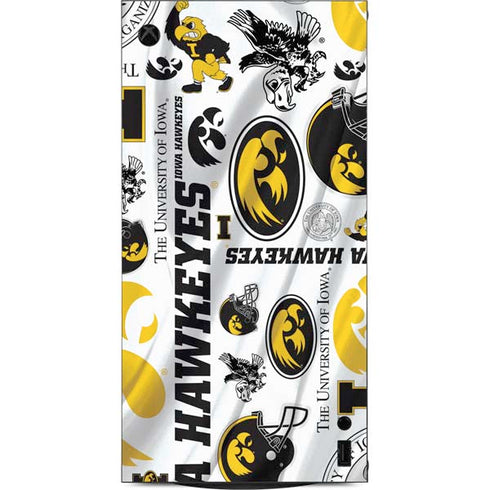 University of Iowa Hawkeyes Pattern XBox Series X Digital Edition Console Skin