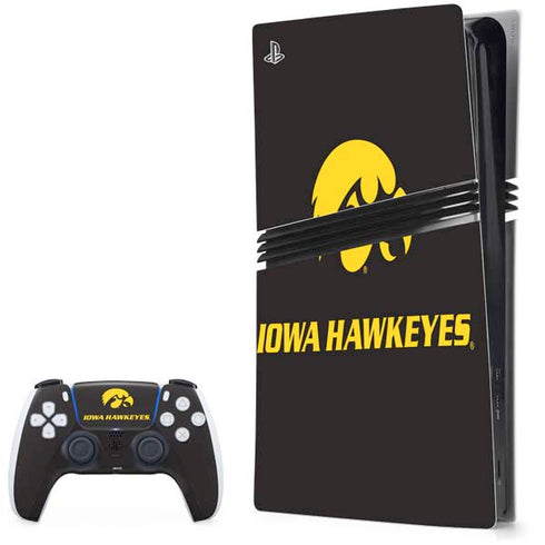 University of Iowa Hawkeyes PS5 Pro Bundle Skin