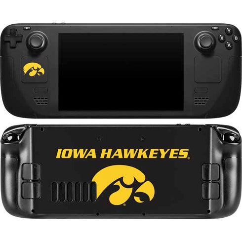 University of Iowa Hawkeyes Steam Deck Handheld Gaming Computer Skin