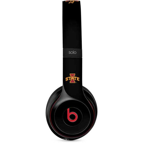 Iowa State University Primary Logo Black Beats Solo 3 Wireless Skin