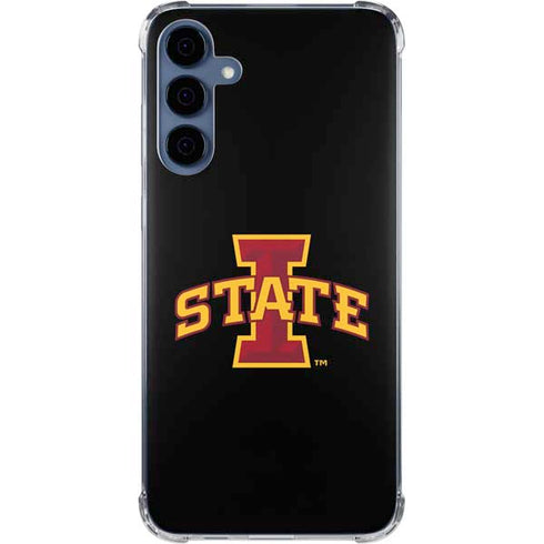 Iowa State University Primary Logo Black Galaxy A35 5G Clear Case