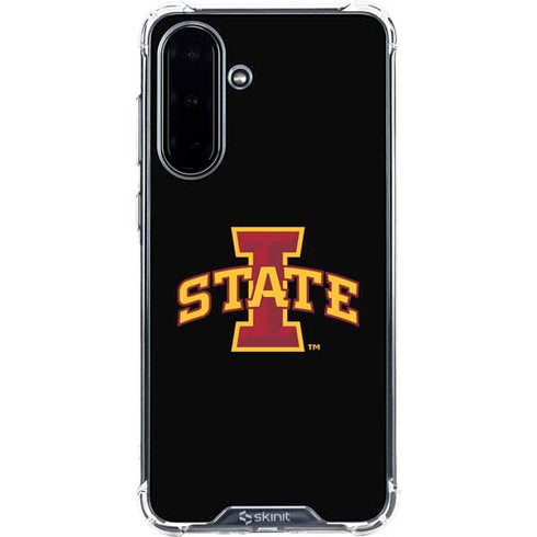 Iowa State University Primary Logo Black Galaxy A36 5G Clear Case