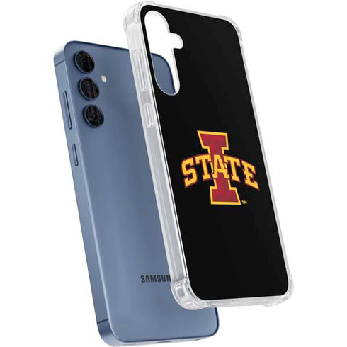 Iowa State University Primary Logo Black Galaxy A55 5G Clear Case