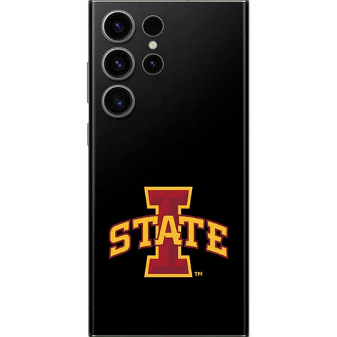 Iowa State University Primary Logo Black Galaxy Skins
