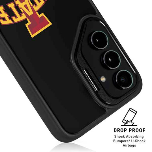 Iowa State University Primary Logo Black Galaxy S25 Kickstand Case