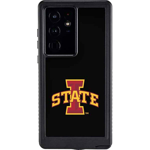 Iowa State University Primary Logo Black Galaxy S24 Ultra Waterproof Case