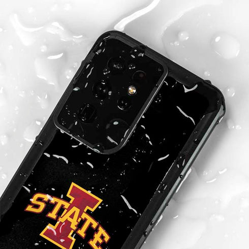 Iowa State University Primary Logo Black Galaxy S24 Ultra Waterproof Case