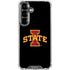 Iowa State University Primary Logo Black Galaxy S26 Clear Case