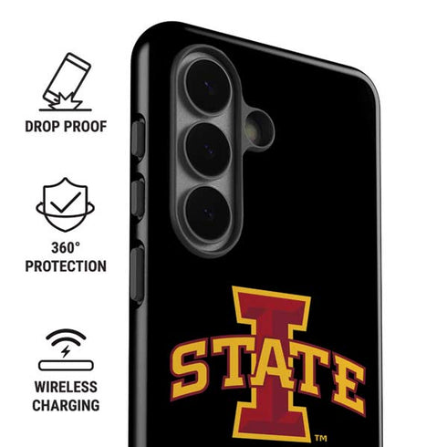 Iowa State University Primary Logo Black Galaxy S26 Impact Case