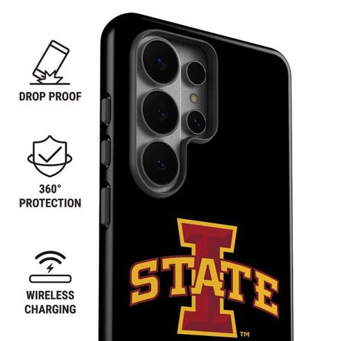 Iowa State University Primary Logo Black Galaxy S26 Ultra Impact Case