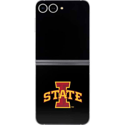 Iowa State University Primary Logo Black Galaxy Z Flip6 Skin