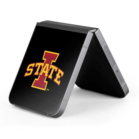 Iowa State University Primary Logo Black Galaxy Z Flip6 Skin