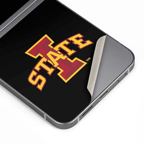 Iowa State University Primary Logo Black Galaxy Z Flip6 Skin