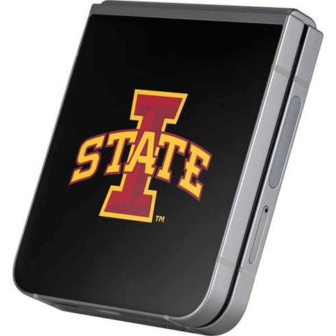 Iowa State University Primary Logo Black Galaxy Z Flip6 Skin