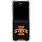Iowa State University Primary Logo Black Galaxy Z Flip6 Clear Case