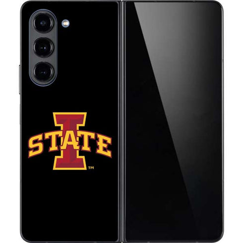Iowa State University Primary Logo Black Galaxy Z Fold5 5G Skin