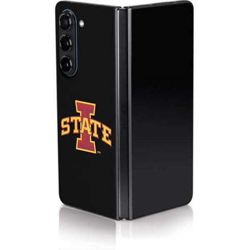 Iowa State University Primary Logo Black Galaxy Z Fold5 5G Skin