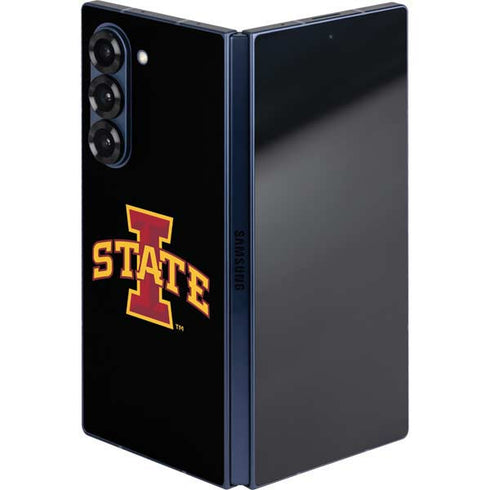 Iowa State University Primary Logo Black Galaxy Z Fold6 Skin