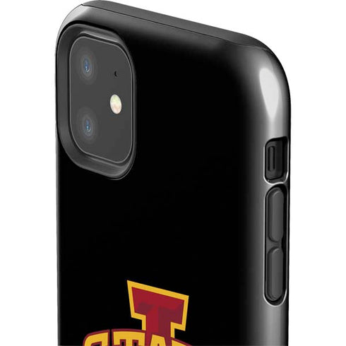 Iowa State University Primary Logo Black iPhone 11 Impact Case