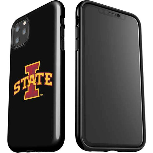 Iowa State University Primary Logo Black iPhone 11 Pro Max Impact Case